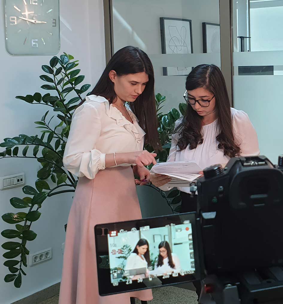 MaBucur crew filming in Bucharest