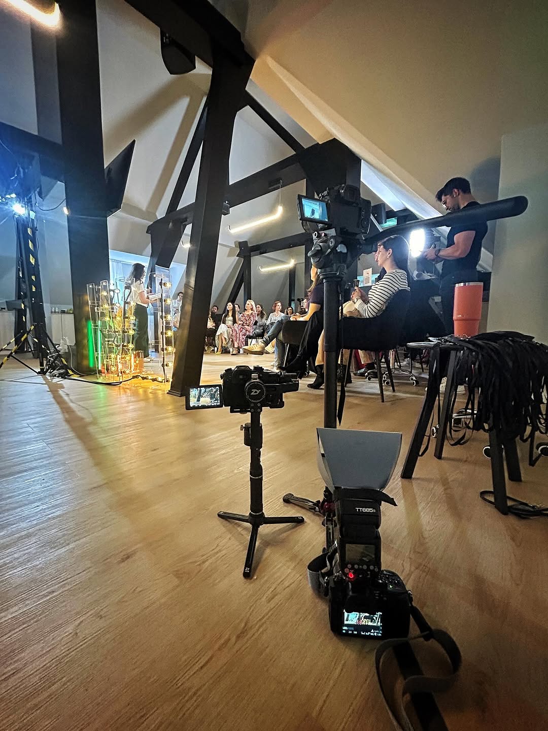 Multi-camera live event setup for Crina Coliban parenting conference in Brașov